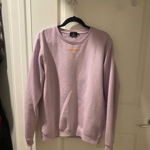 Lonely Ghost text me when you get home purple and orange XL